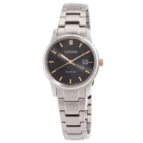 FX04540B NWT Citizen Fashion Ladies Eco-Drive Steel Authentic Watch - Picture 1 of 3